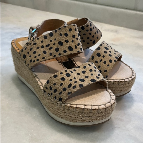 Dolce Vita Shoes - Dolce Vita Mauri Cheetah Espadrille Platform Sandal - size 7.5